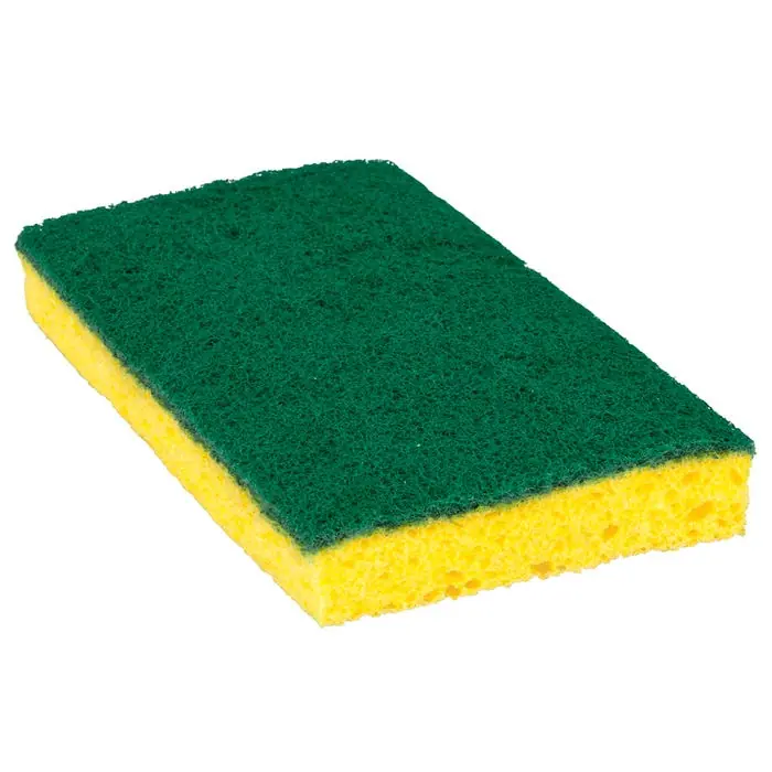 Instant Buy Scotch-Brite Synthetic Fiber/Cellulose Medium Duty Scrub Sponge, Yellow/Green, Pack of 10